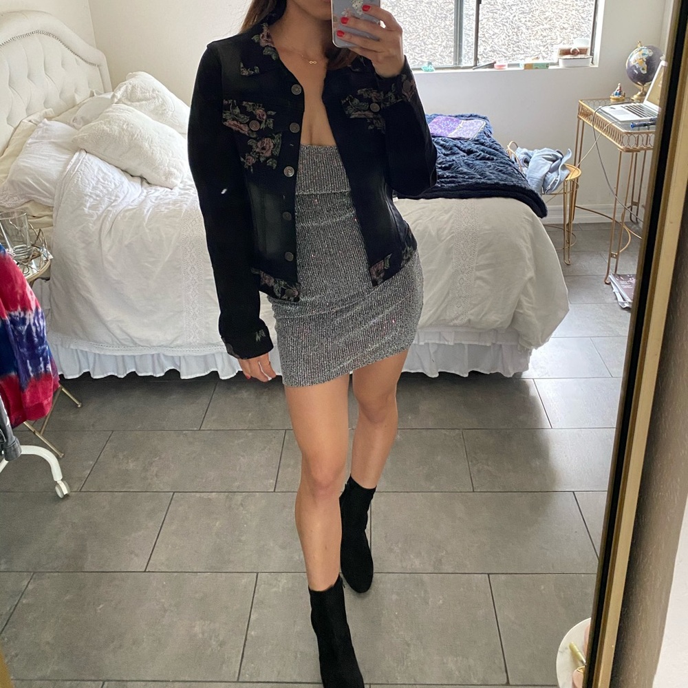 Floral Jean Jacket